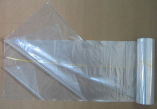 Sac de rouleau en plastique emballé par rouleau transparent de joint d'étoile de LDPE